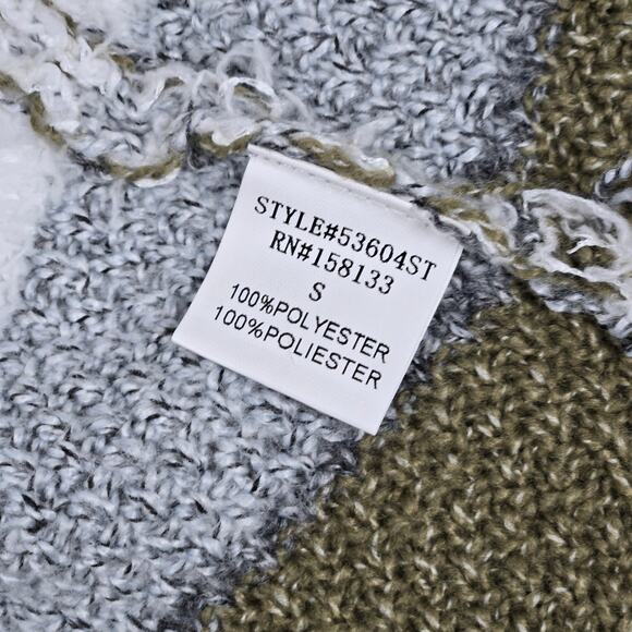 Pink Clover Cardigan With Pockets Color Multi Long Sleeve Striped Cardigan S NWT - Picture 5 of 10